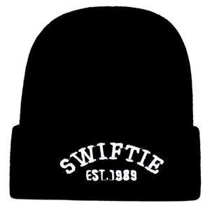 Taylor swift hat beanie black winter hat new